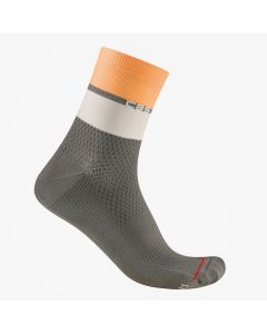 Castelli Calze Donna Elegante 12 Gunmetal Orange Grigio Arancio MIGLIOR PREZZO
