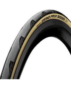 CONTINENTAL Copertoncino Tire Grand Prix 5000 25"  700 x 25C Black Chili Vectran Breaker black/cream