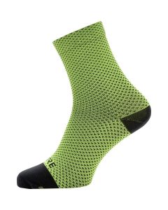 GORE® Wear C3 Dot Calze Ciclismo e Running Medie Verde SUPER OFFERTA