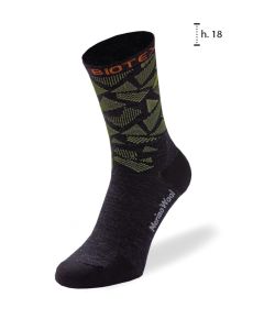 Calze Merino Socks Biotex WARM SUPER OFFERTA Nero Verde Arancio