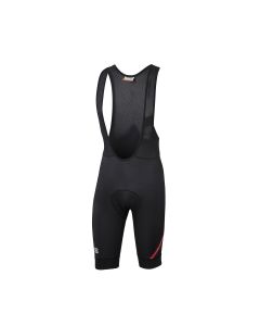 Salopette Corta Felpata Sportful Fiandre No Rain Bibshorts Nero