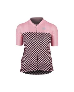 Maglia Ciclismo Donna Sportful Maniche Corte Checkmate Jersey Super Offerta Rosa Nero ULTIMA DISPONIBILE TAGLIA M