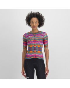 Maglia Ciclismo Donna Sportful Maniche Corte GLITCH MOMBER Jersey Super Offerta COLORATA