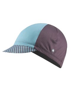 Cappellino con visiera Sportful Checkmate C Cape Marrone e Turchese