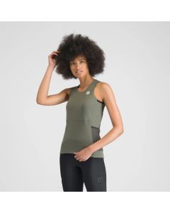 Top Canotta Donna Sportful  SUPERGIARA W TOP Verde Militare Super Offerta