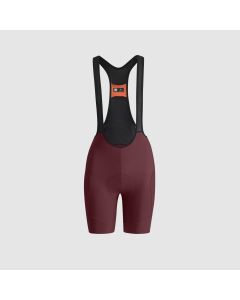 SPORTFUL Pantaloni Corti COLORFUL PULSE W SHORTY BIBSHORT CON BRETELLE Donna Rosso Bordeaux