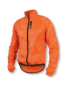 Antivento Biotex Wind Jacket X-Light Black Arancio Fluo Neon Orange