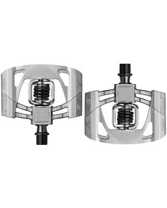 CRANK BROTHERS MALLET 2 RAW SILVER  Pedali Flat Clip In