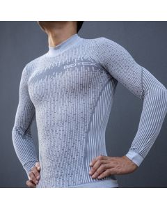 Biotex Maglia Ciclismo Running Intima Invernale Lupetto 3D Grigio Manica Lunga