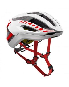 Casco Scott Centric Plus Bianco Rosso