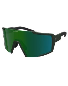 Occhiali Ciclismo Scott Shield Kaki Green Opaco Lenti Green
