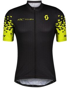 Scott Shirt Maglia Ciclismo Maniche Corte RC Team 10 Giallo e Nero ULTIMA TAGLIA M