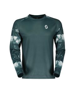 Scott Maglia Maniche Lunghe Trail Storm Verde PETROLIO