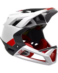 Casco Fox Proframe MIPS Bianco Nero Rosso 2022