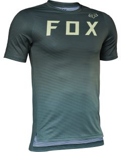 Fox Flexair Jersey Maglia Maniche Corte Uomo MTB Enduro Free Ride VERDE SUPER OFFERTA