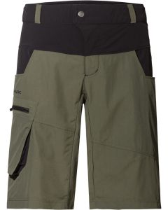 VAUDE Pantaloncini Shorts ME QIMSA SHORTS Nero Verde Miliatre Uomo Ciclismo e Tempo Libero