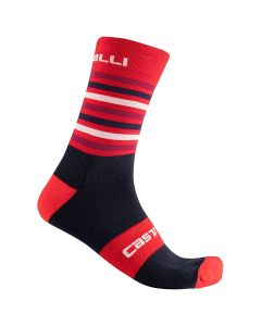 Calze Termiche GREGGE 15 SOCK di Castelli Righe Rosso