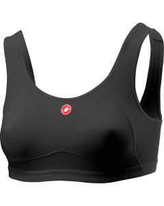 Castelli Reggiseno Donna Rosso corsa Bra Nero
