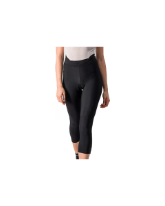 Pantaloncino Tre Quarti Ciclismo Donna Velocissima Knicker Castelli Nero Invernale Felpato