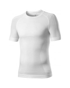 Maglia  Castelli intima Maniche Corte Ciclismo Seamless Base L. SS Bianca