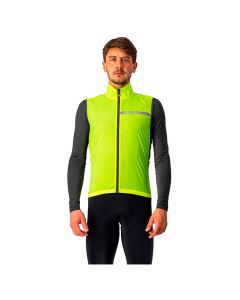 Antivento Gilet Castelli Squadra Stretch Giallo Fluo