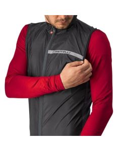 Antivento Gilet Castelli Squadra Stretch Nero