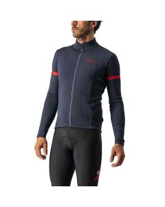 Maglia Maniche Lunghe con Zip Castelli Fondo 2 Jersey FZ Blu