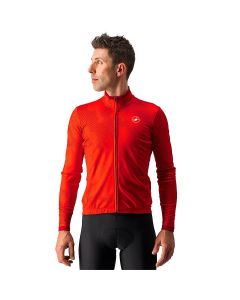 Castelli Pericolo Jersey Maglia Maniche Lunghe Full Zip Uomo  Red Rosso SUPER OFFERTA