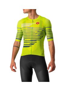 Maglia con Zip Castelli Maniche Corte Climber's 3.0 Super Light Jersey Lime