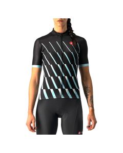 Maglia Ciclismo Donna Castelli PENDIO Jersey NERA E AZZURRA