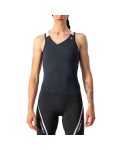 Top Castelli Canotta Smanicata Donna Solaris Top Nero e Bianco