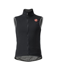 Gilet Smanicato Castelli Gabba Perfetto RoS 2 Light Vest Anti Pioggia e Vento Senza Maniche Nero Black