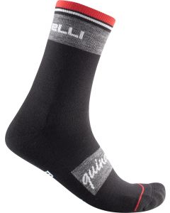 Calze Termiche Quindici MERINO di Castelli  Nero Grigio Rosso