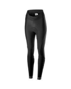 Calzamaglia Lunga Ciclismo Donna Velocissima TH Tight Castelli Nero Invernale Felpato