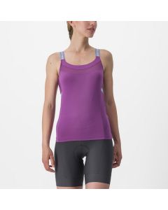Castelli Top Donna Bavette Amethist Violet Mist Canotta Smanicata Donna