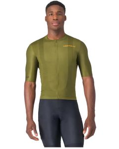 Maglia con Zip Castelli Maniche Corte Unlimited Entrata 3 Jersey Verde