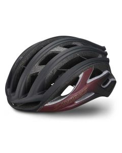 Casco Specialized Prevail II VENT S-Works MIPS ANGI Nero Opaco  e Rosso Scuro Granata