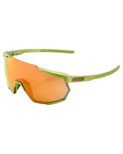 Occhiali Ciclismo 100% RACETRAP  Verde Lenti Specchio Bronzo