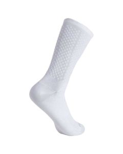 Specialized Calzini KNIT TALL WHITE SILVER Bianco Logo