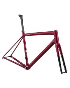 Telaio Bici da Corsa Specialized Aethos SWORKS 2022 CAMALEONTE SUPERNOVA CILIEGIA / ROSA ANTICO-SILVER / NERO