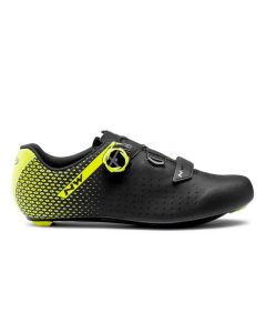 Scarpe Bici da Strada Northwave Core Plus 2 Road  Nero Giallo Fluo