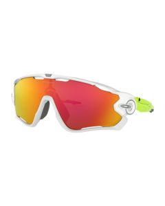 Oakley Jawbreaker Polished White Bianco Lucido Lenti Prizm Ruby