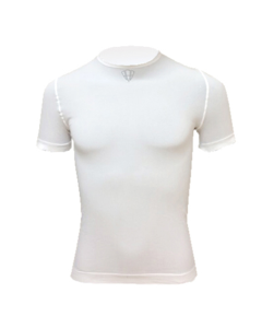 Maglia Maniche Corte Diamante Intimo Underwear Summer Vest Bianco