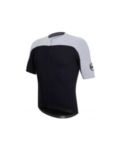 Maglia mezze maniche ciclismo DotOut Skin Jersey Nero e Grigio