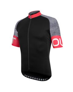 Pure Jersey Dotout Maglia Tecnica Ciclismo Nero e Rosso Corallo ULTIMA SUPER OFFERTA 50%