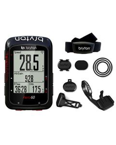 Bryton Aero 60T Ciclocomputer GPS con Fascia Cardio, VelocitÃ , Sensore di cadenza