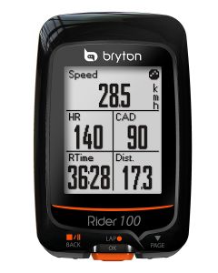 Bryton Rider 100 T GPS Nero Ciclo Computer con Sensore Cadenza
