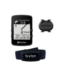 Bryton Rider 460 D Ciclocomputer con  Sensor Bundle Kit Fascia Cardio e Sensori