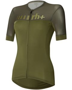 Maglia Ciclismo Donna Rh+ Logo Kaki