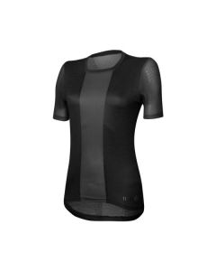 Maglia Maniche Corte Ciclismo  Tempo Libero T-shirt Donna  RH+ Logo Nero